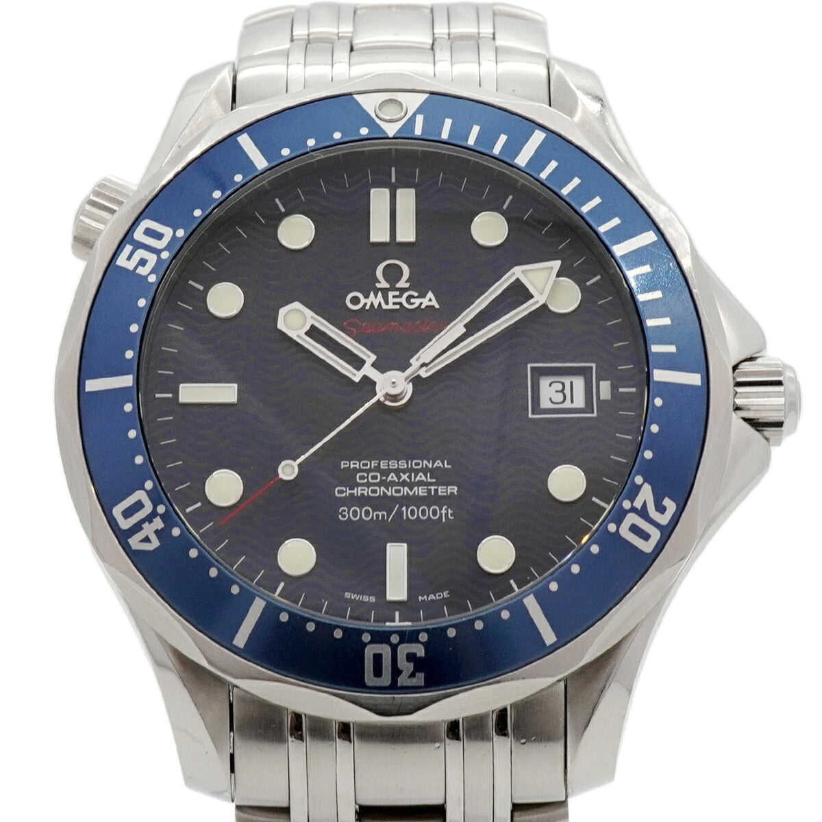 Omega Seamaster Diver 300 Co-Axial 2220.8 Navy Dial Men's Watch — Good
