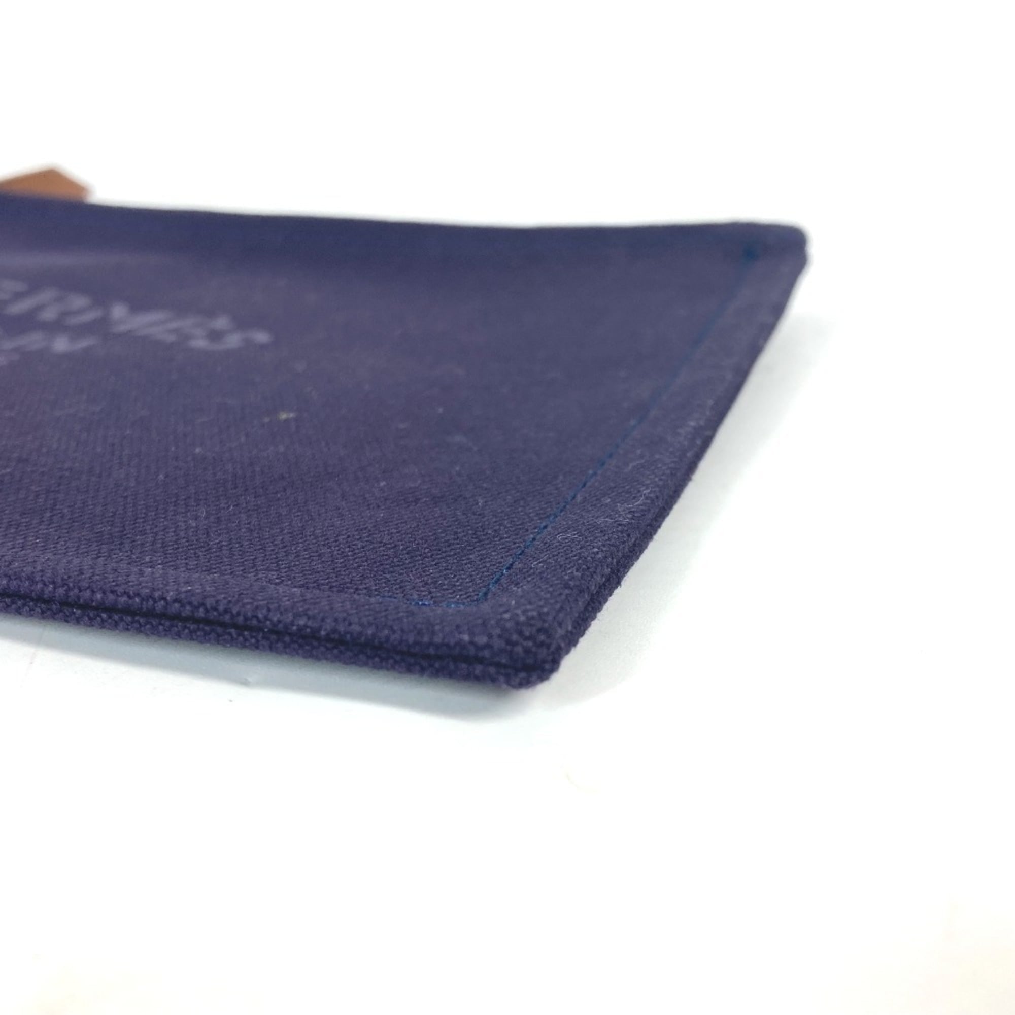 HERMES Hermes Flat Yachting PM Multi-Pouch Pouch Cotton Men's Women's Navy E-240920-6 — Like New