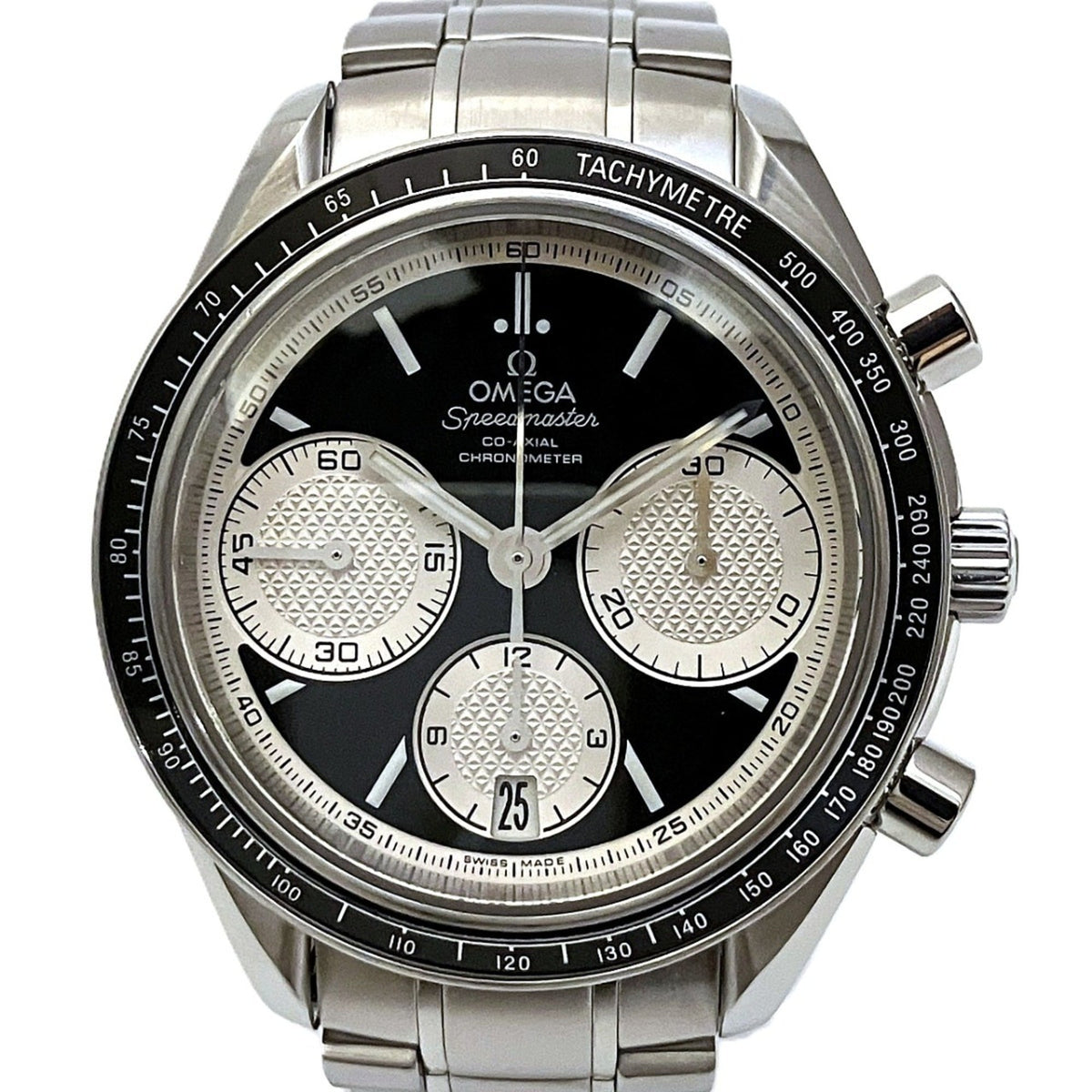 Omega Speedmaster Racing Co-Axial Watch, Total Weight 155.8g, Stainless Steel, Automatic Movement, Black Dial, 326.30.40.50.01.002 — Very Good