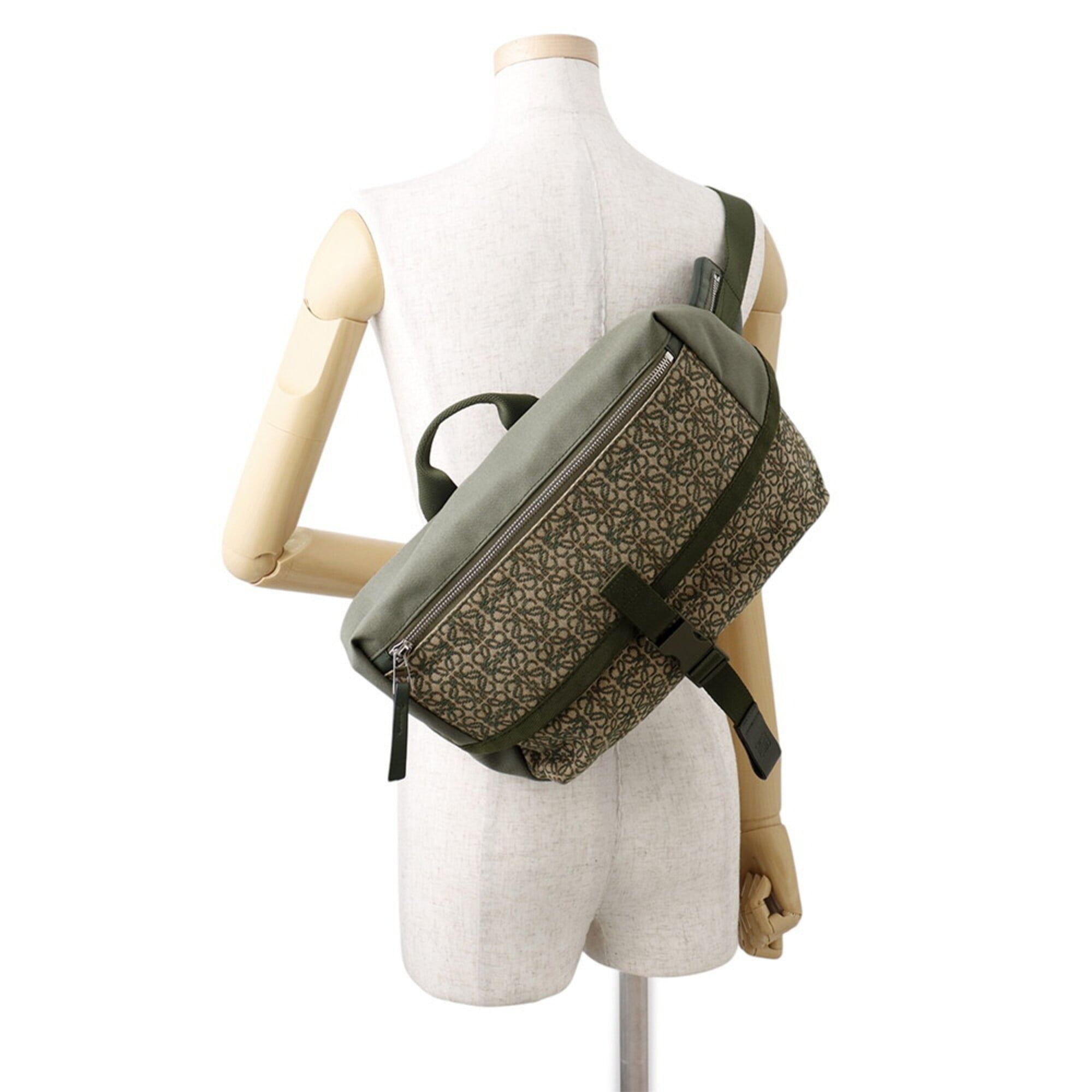Loewe Postman Sling Anagram Canvas Handbag B741Z67X01 LOEWE Men's — Like New