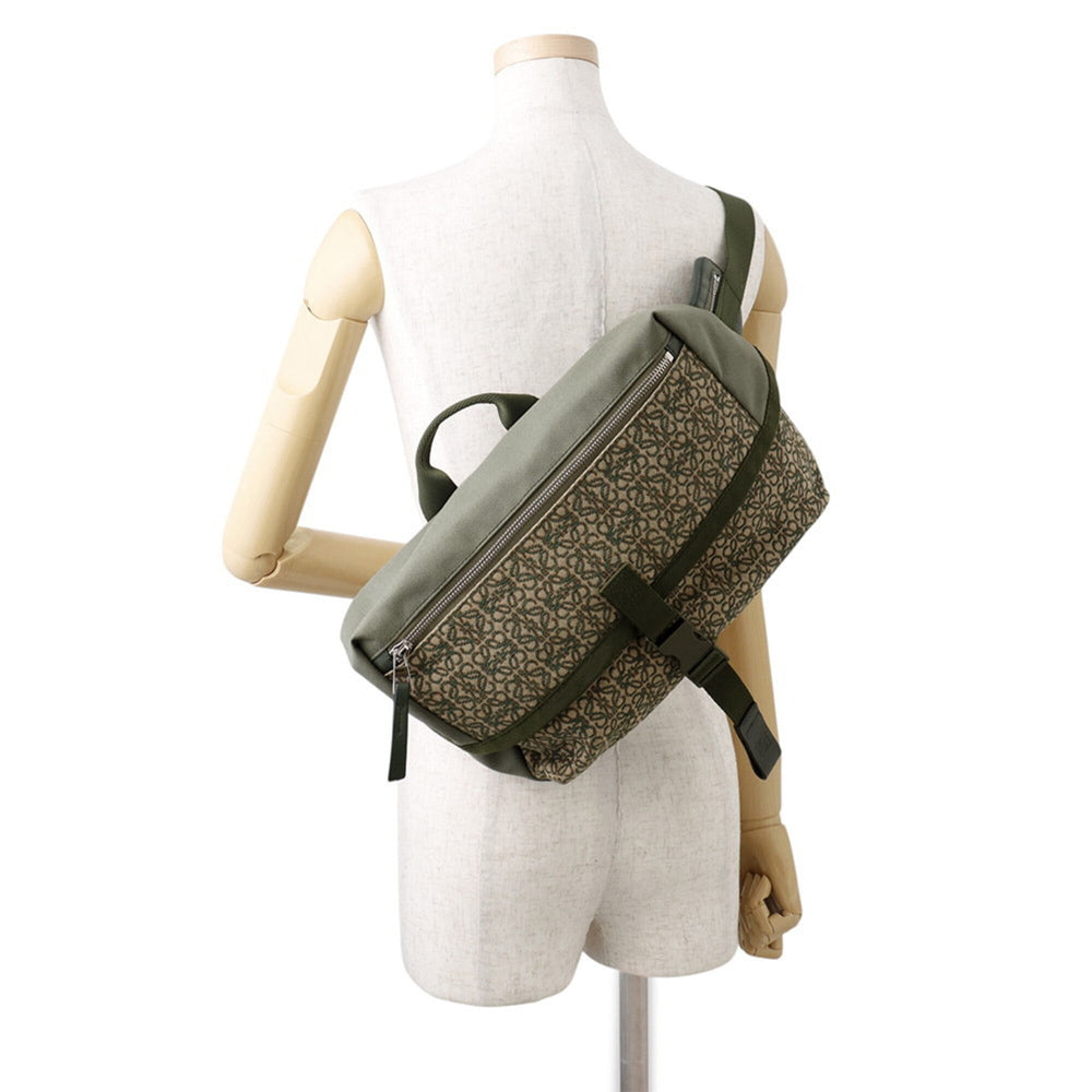Loewe Postman Sling Anagram Canvas Handbag B741Z67X01 LOEWE Men's — Like New