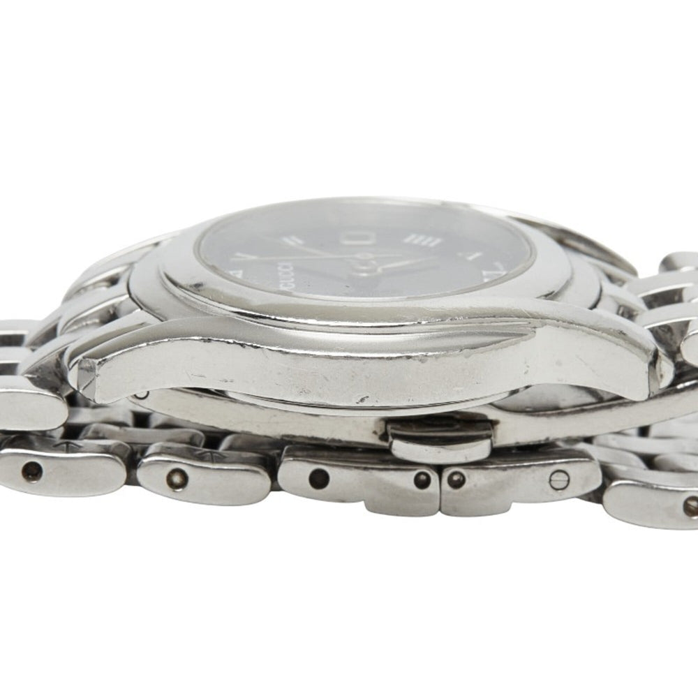 Gucci 5500L Quartz Watch, Black Dial, Stainless Steel, Women's Watch — Good