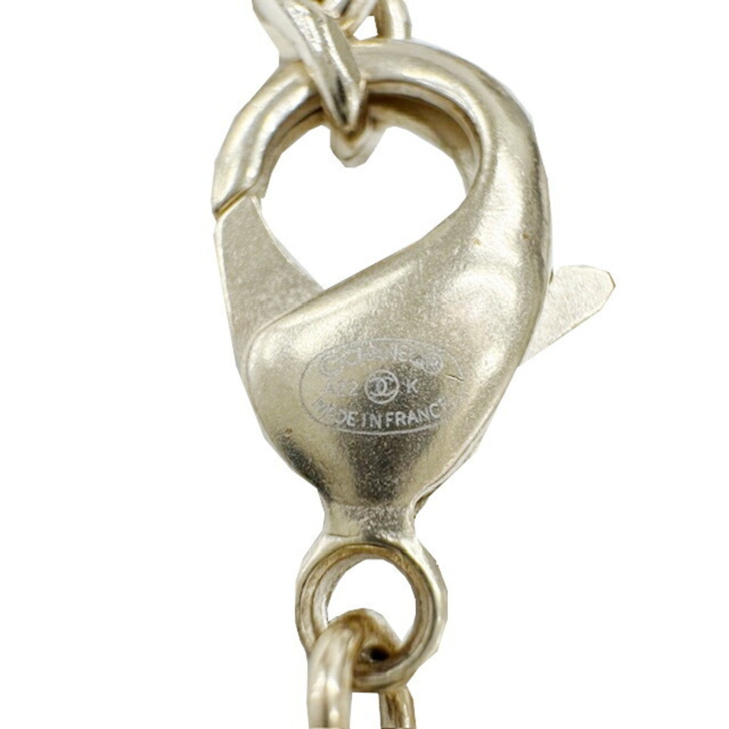 CHANEL Ice Cube Necklace Gold GP A22 K 2022 Women's Coco Mark