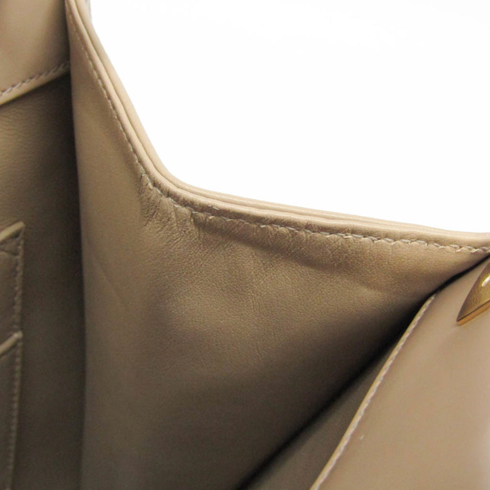 Salvatore Ferragamo Gancini DH-21 3483 Women's Leather Handbag,Shoulder Bag Pink Beige — Like New