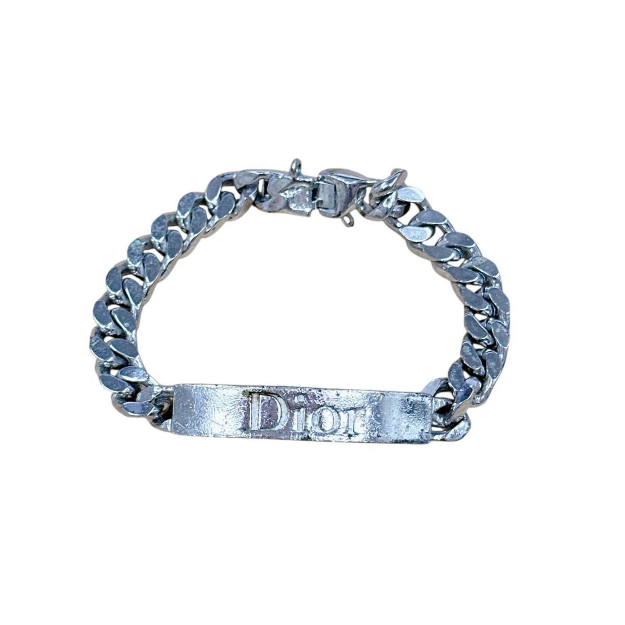 Christian Dior bracelet chain silver