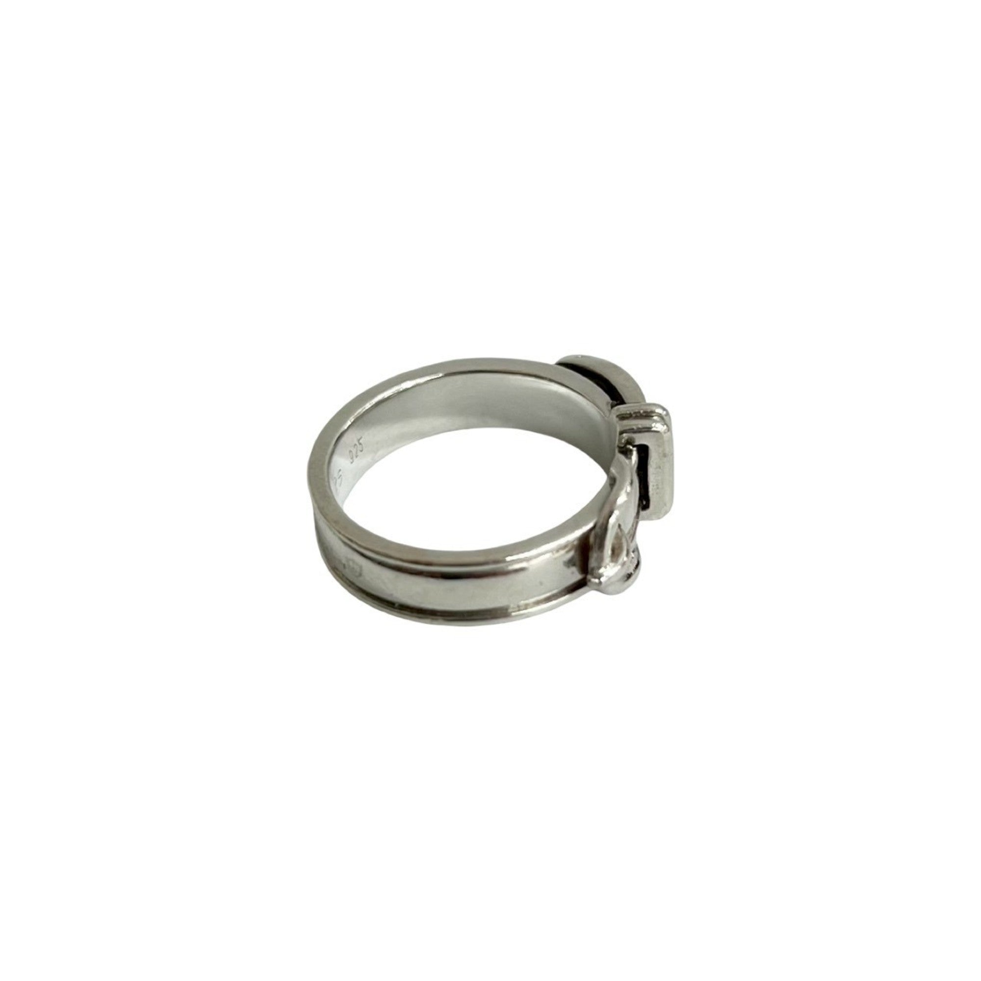 HERMES Santur Silver 925 Ring, Size 9, Women's Jewelry, Silver, 14312