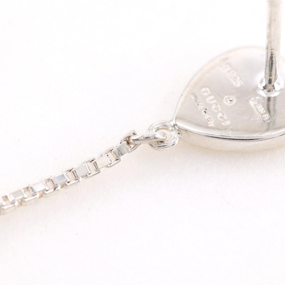 Gucci Heart/Bar Earrings, Sterling Silver 925, Approx. 4.0g, Women's — Like New