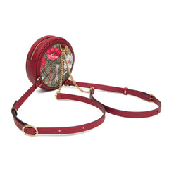 Gucci Ophidia GG Flora 598661 Women's Coated Canvas,Leather Backpack Beige,Red Color — Like New