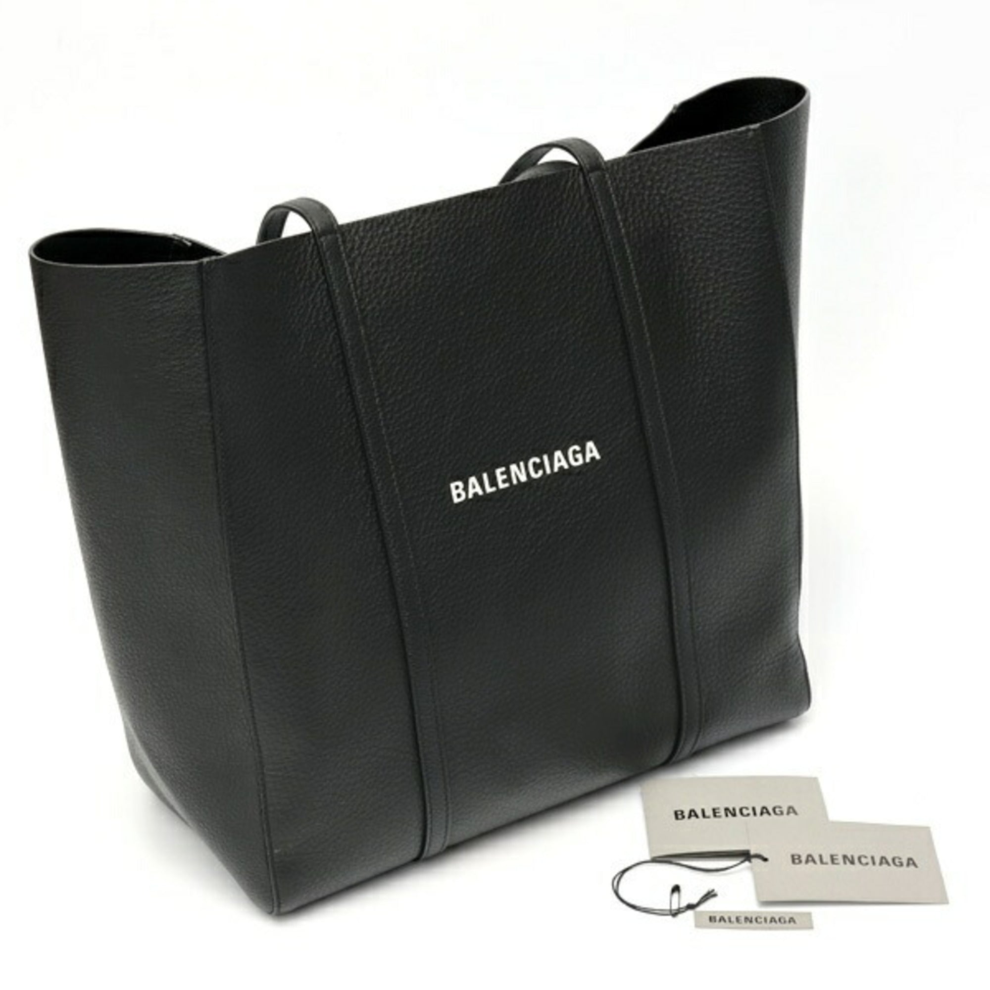 BALENCIAGA Everyday Tote S 551812 Leather Black E-158609