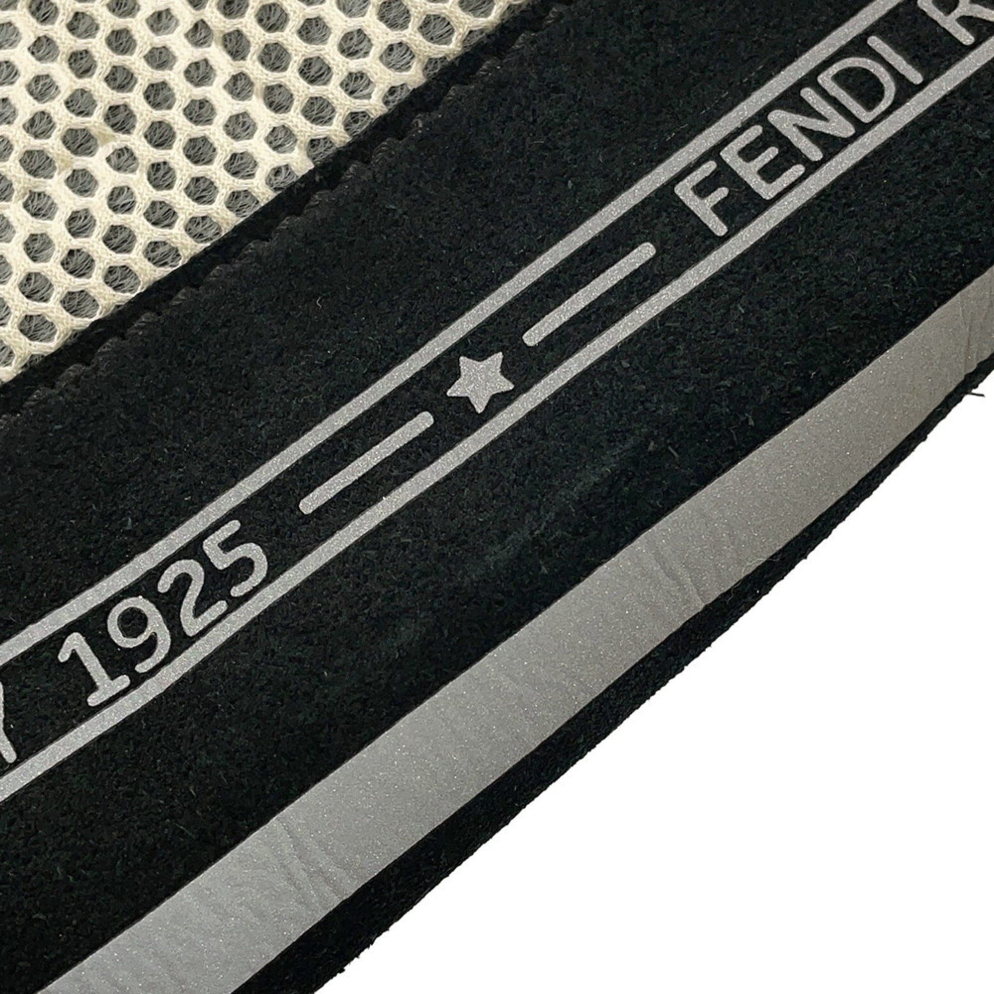 Fendi Backpack Nylon/Mesh 7VA466 FENDI Black and White