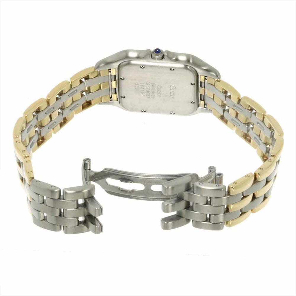 Cartier Panthère LM 3-Row 83083444 Men's Watch, Date, Ivory, Quartz Watch — Like New