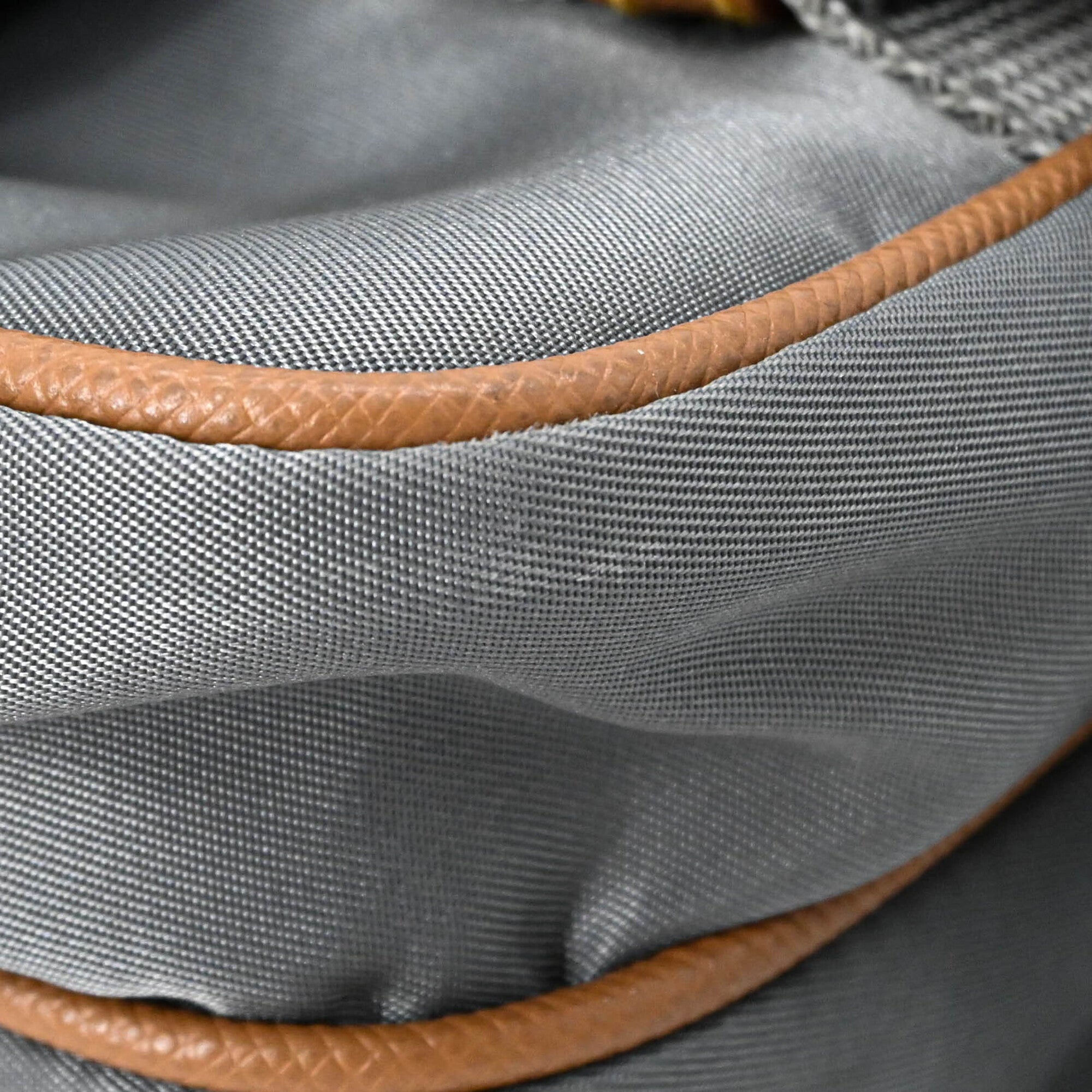 PRADA Tessuto Re-Nylon Triangle Shoulder Bag, Black, Gray, Brown, 2VD769 — New - Store Return