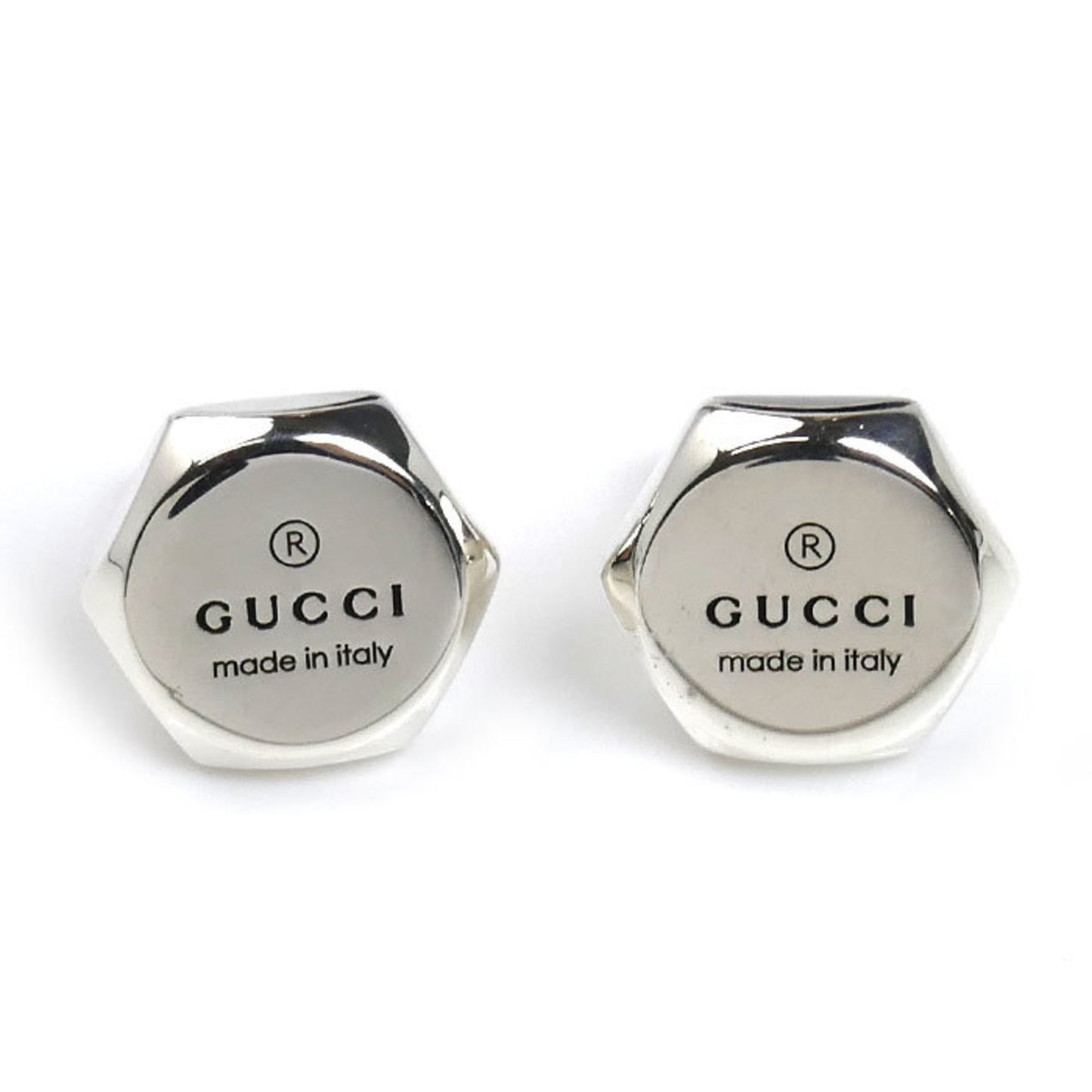 GUCCI Trademark Stud Earrings in Silver 925 (779171), 4.7g, for Women