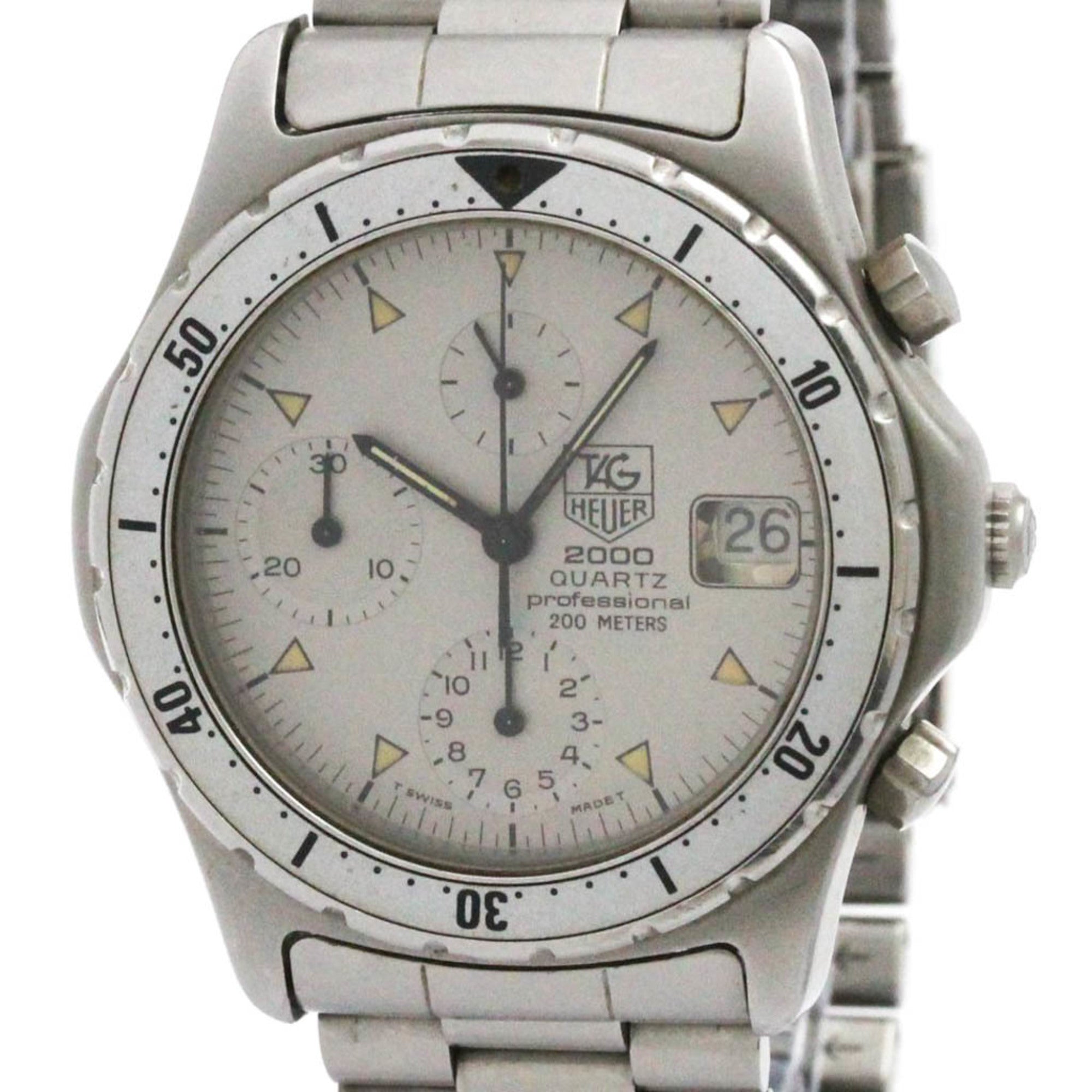 TAG HEUER Chronograph Quartz Stainless Steel Mens Watch 272.006 — Good