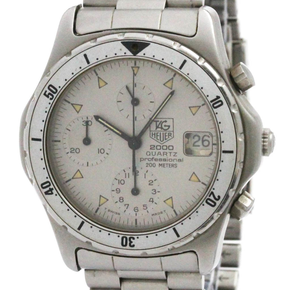 TAG HEUER Chronograph Quartz Stainless Steel Mens Watch 272.006 — Good
