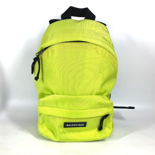 BALENCIAGA 558163 Explorer Backpack, Nylon Canvas, Men's, Women's, Yellow