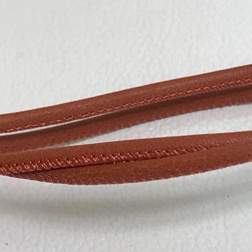 HERMES Mon Petit Kelly PM Necklace Leather Women's Brown — New - Store Return