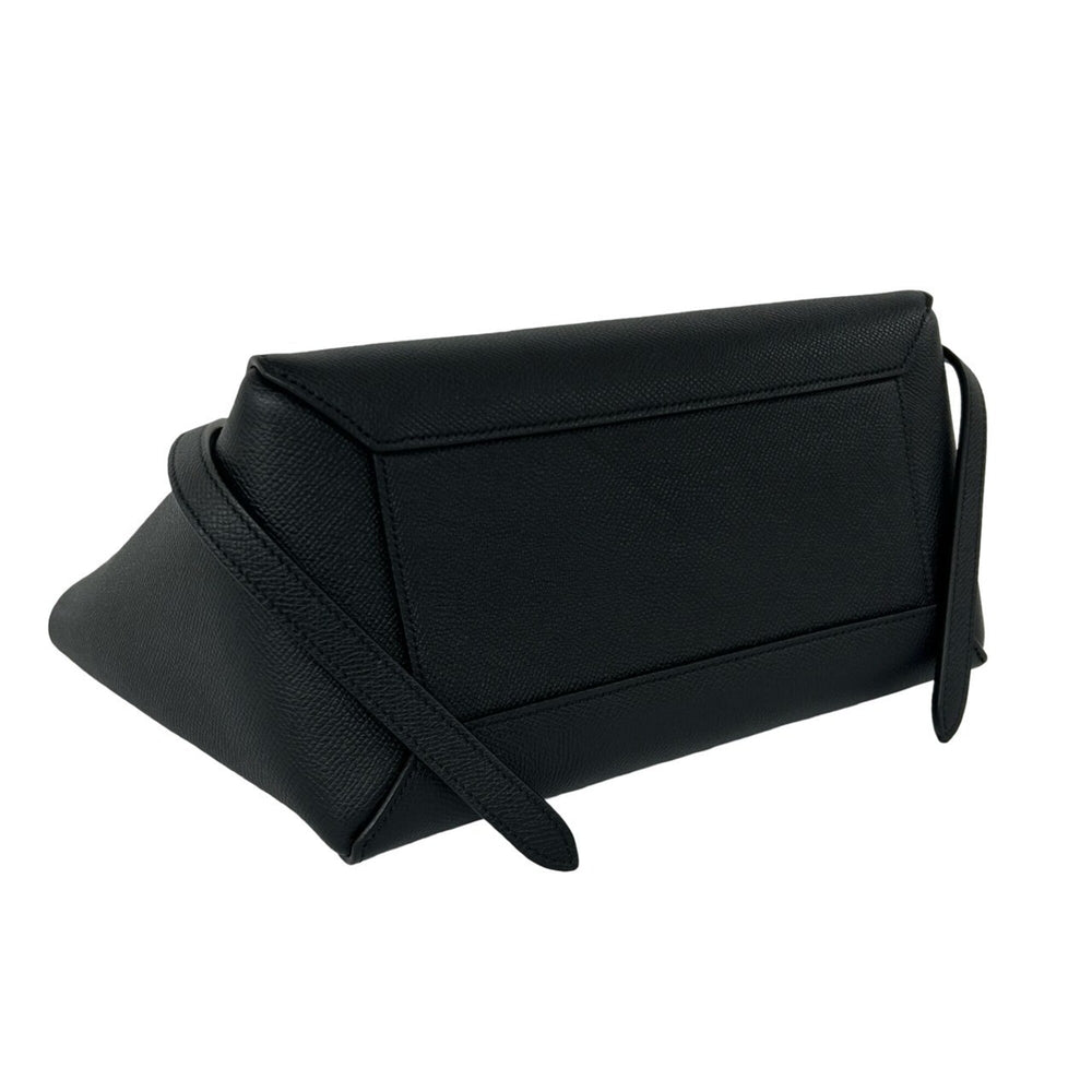 CELINE Belt Bag Micro Leather 2-way Shoulder Handbag Black 40373 — Like New