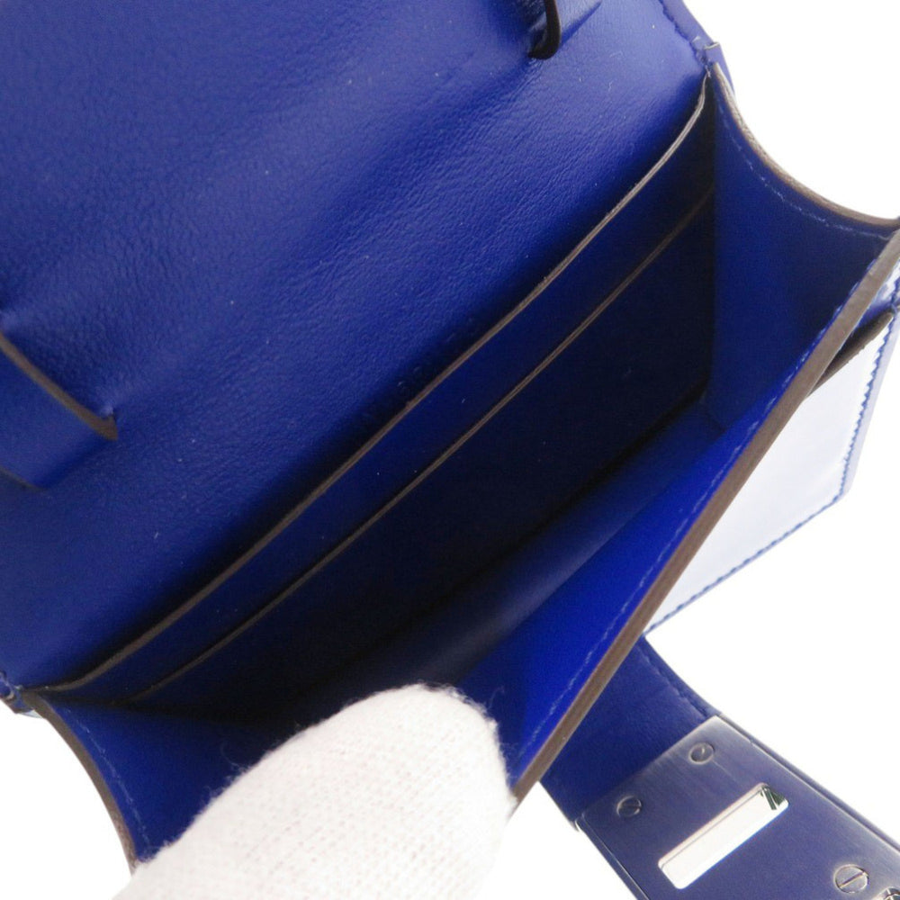 Salvatore Ferragamo Gancini Leather Blue Shoulder Bag 1437 — Like New