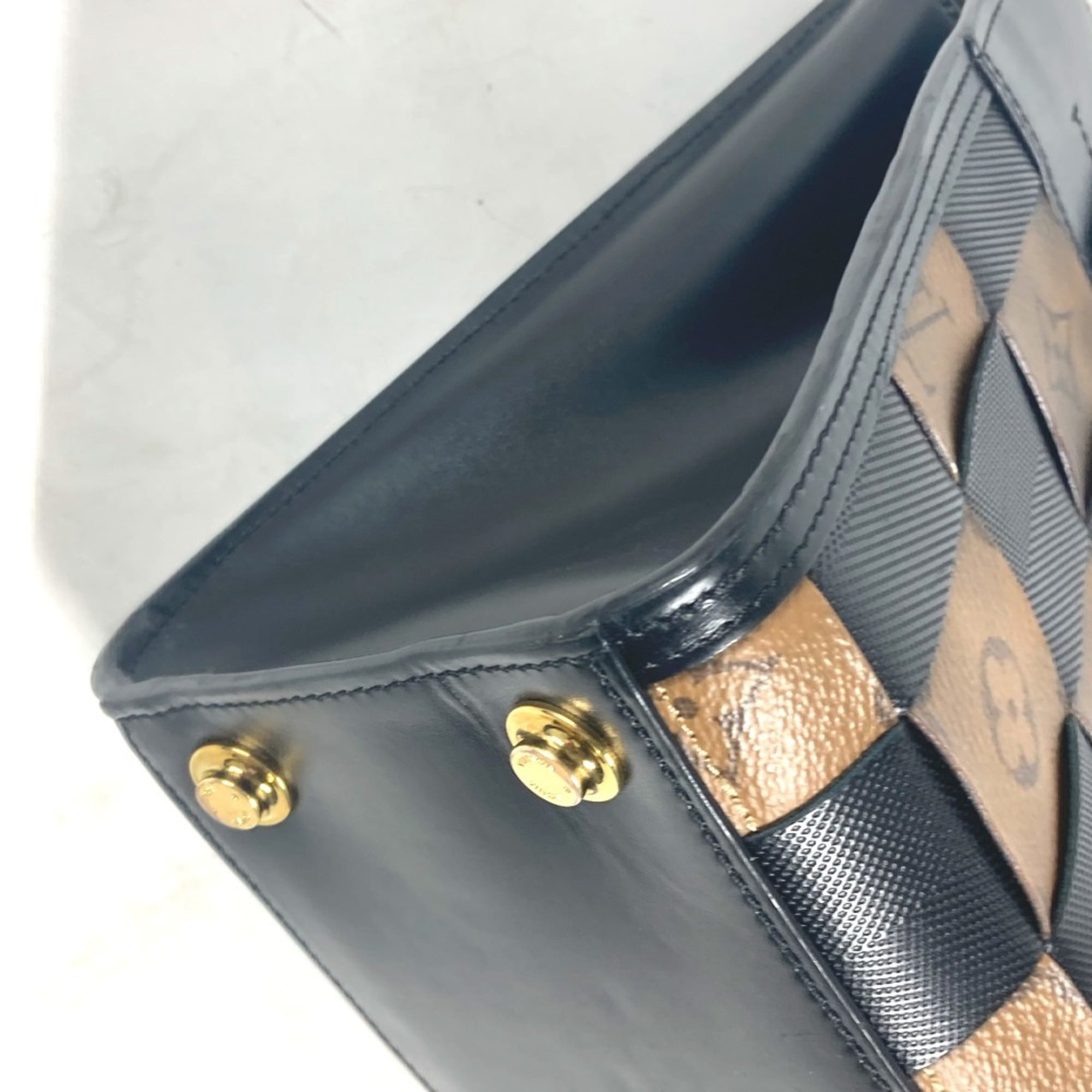 LOUIS VUITTON M53252 Monogram Reverse City Steamer PM Bag Handbag Shoulder Leather Women's Brown G-241125-20 — Like New