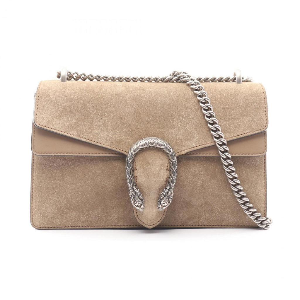 Gucci Dionysus Shoulder Bag/Handbag in Suede and Leather, Beige, Women's, 400249