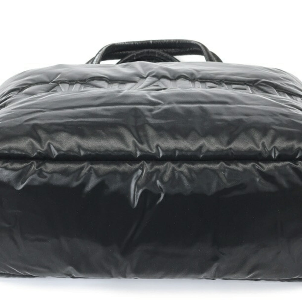 Saint Laurent Wide Puffer Tote Bag 756269, Nylon, Black — Like New