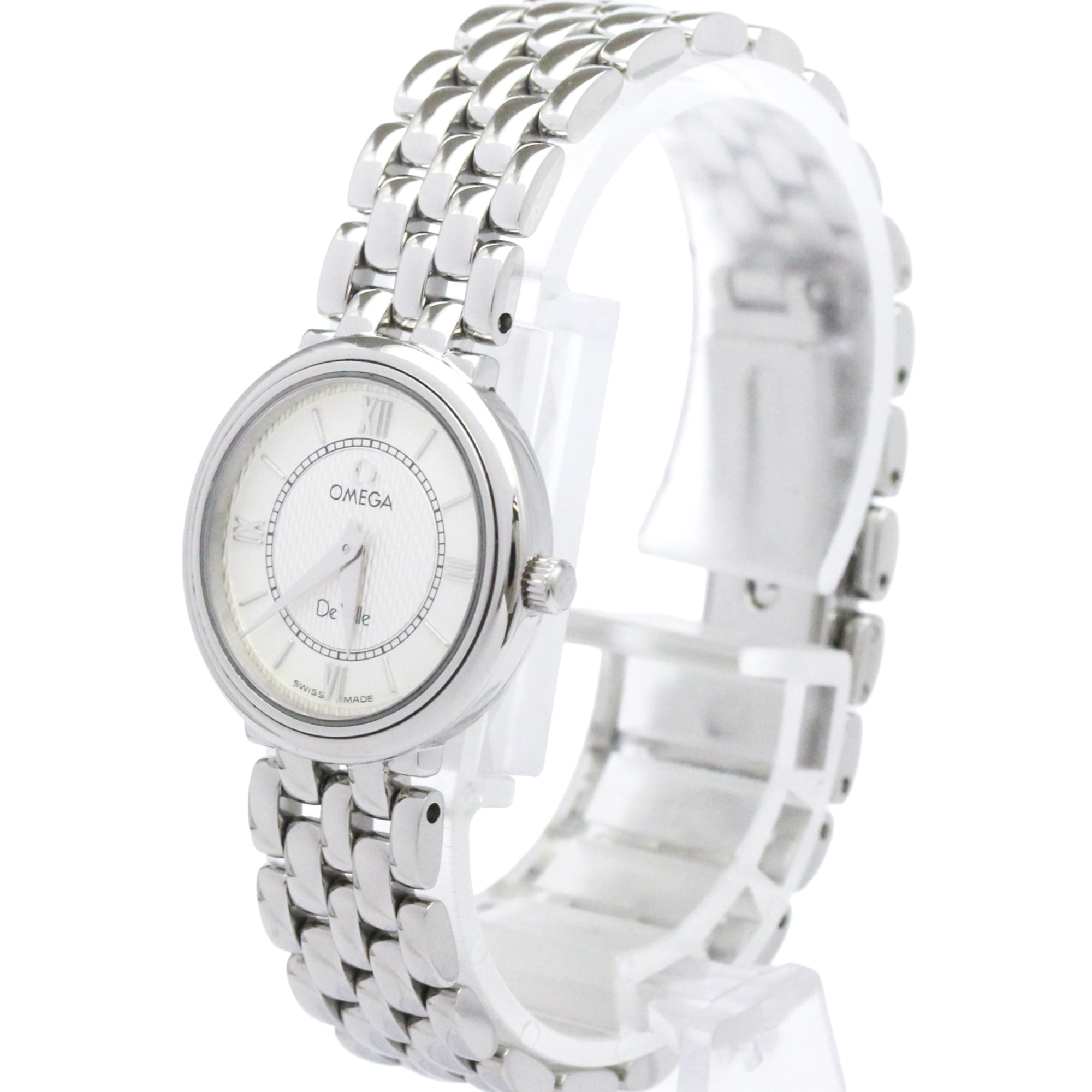 OMEGA De Ville Stainless Steel Quartz Ladies Watch 7574.31 Polished — Very Good