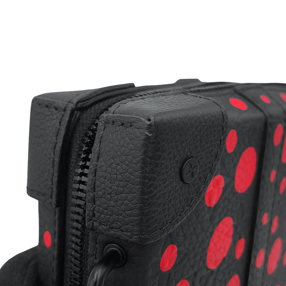 Louis Vuitton Shoulder Bag Monogram Taurillon Infinity Dot LV x YK Soft Trunk Wallet M81905 Black Yayoi Kusama Handbag LOUIS VUITTON — Like New