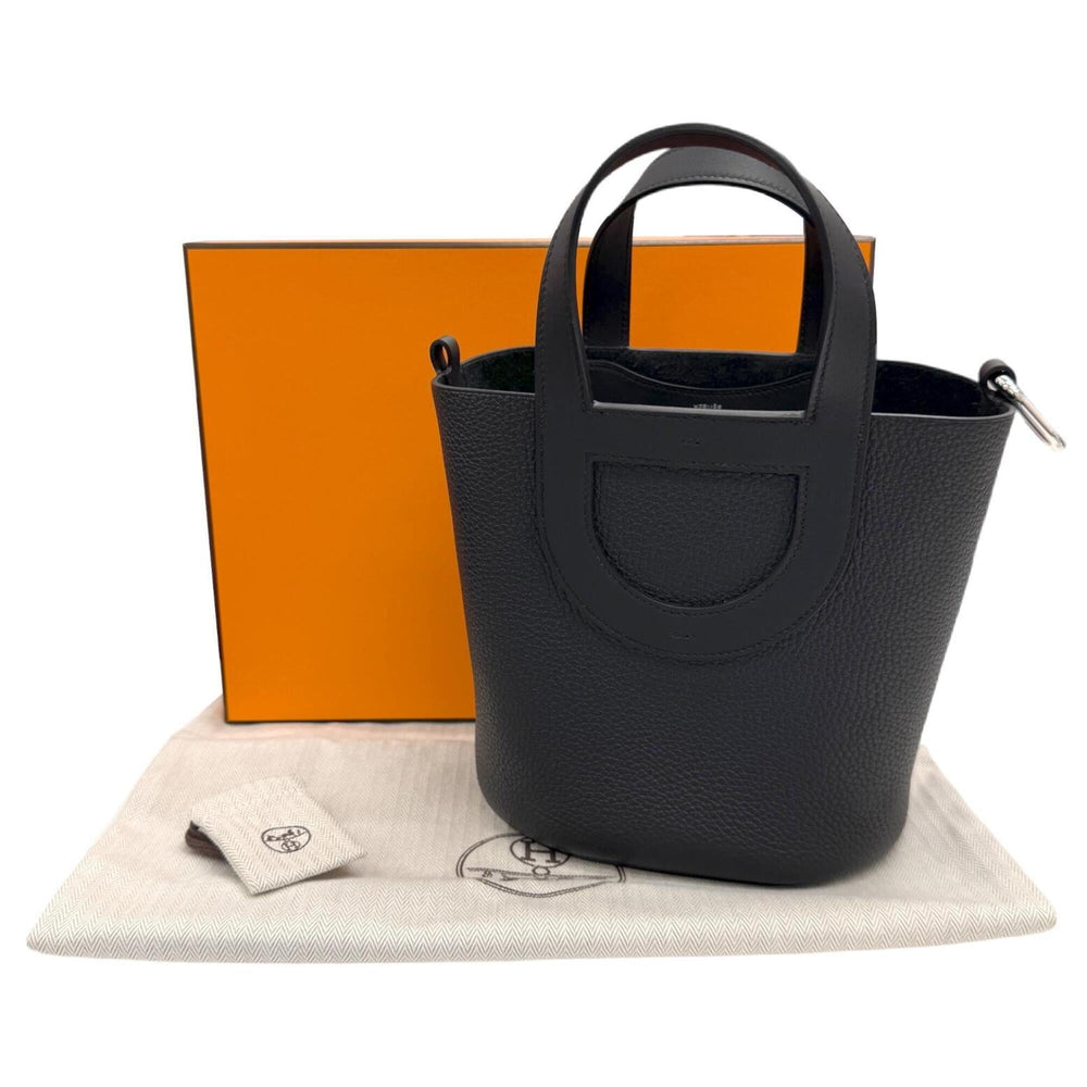 HERMES In the Loop 18 Taurillon Clemence Black G Stamp 2026 Women's Handbag — New - Store Return