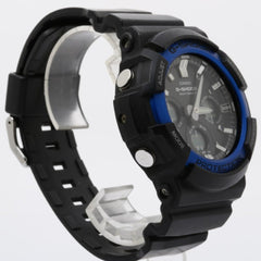 CASIO G-SHOCK ANALOG-DIGITAL GAW-100 SERIES GAW-100B-1A2JF Black Resin/Aluminum Men's Watch — Good