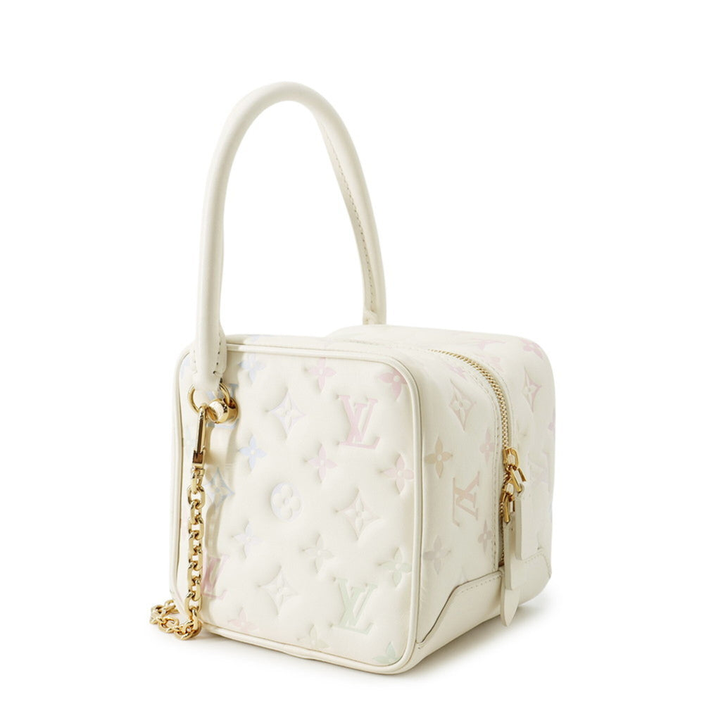 Louis Vuitton Monogram Embossed Square Bag M23059 - 2-way Shoulder Women's Handbag LOUIS VUITTON — Like New