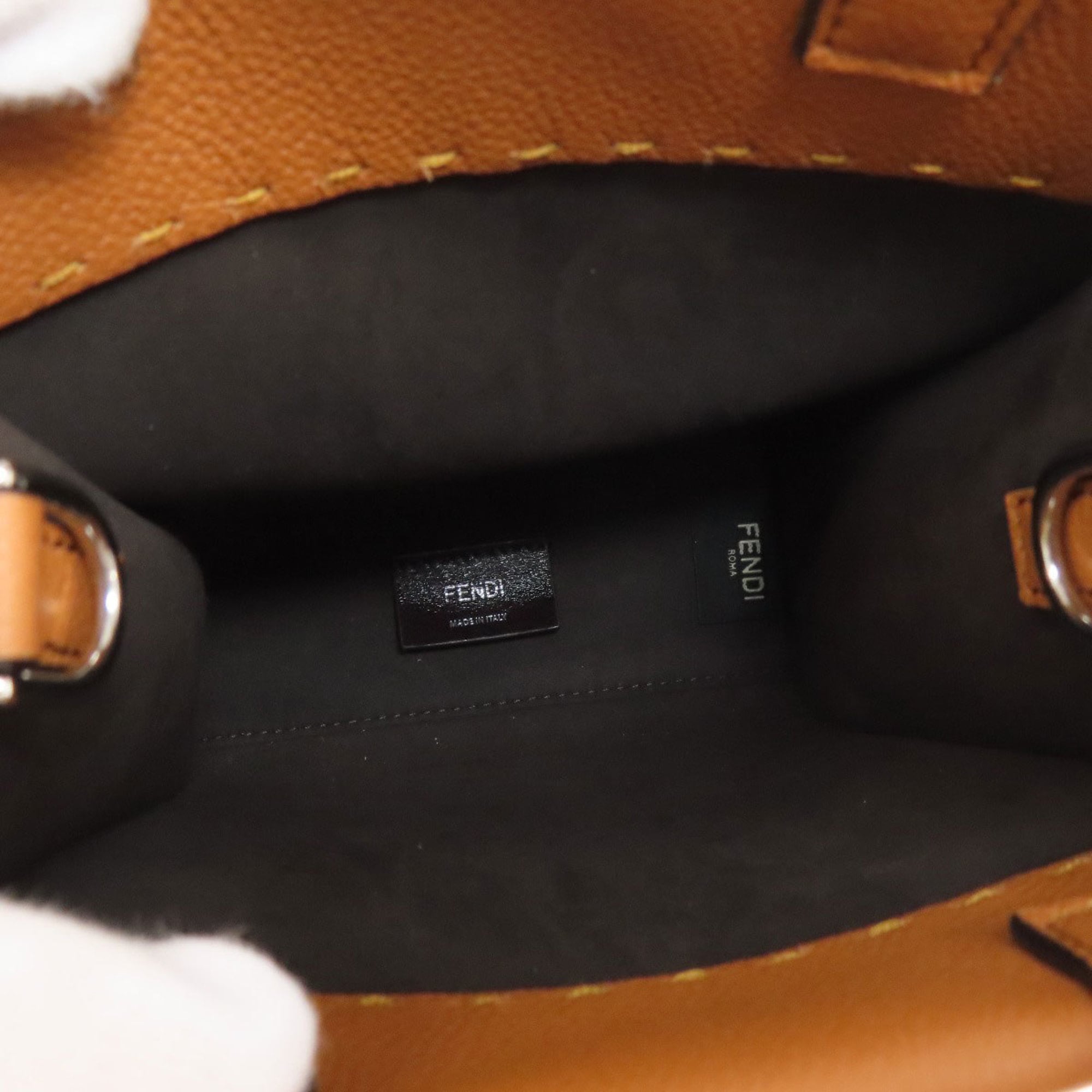 FENDI Shopper Small 2-Way Handbag in Calfskin for Women