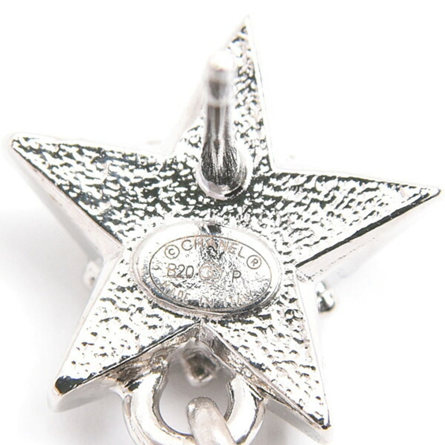 Chanel Women's Earrings with Star Motif, Coco Mark, Faux Pearls, and Rhinestones, B20P, Brass