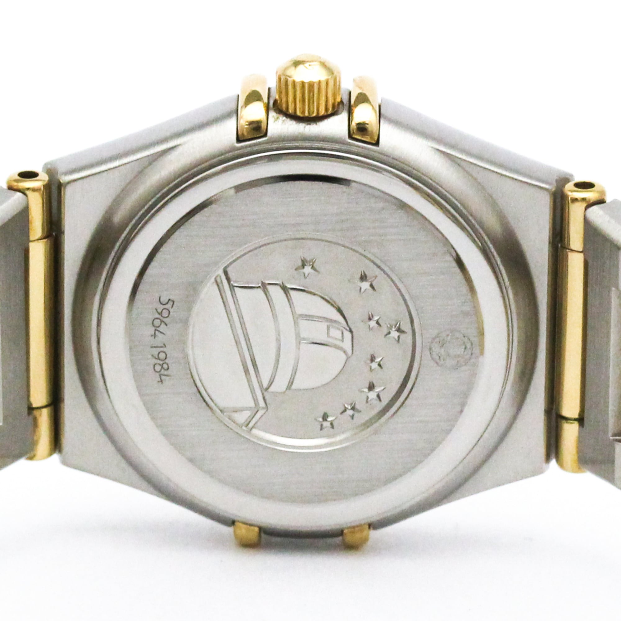 OMEGA Constellation Diamond 18K Gold Steel Watch 1267.30 Polished — Very Good