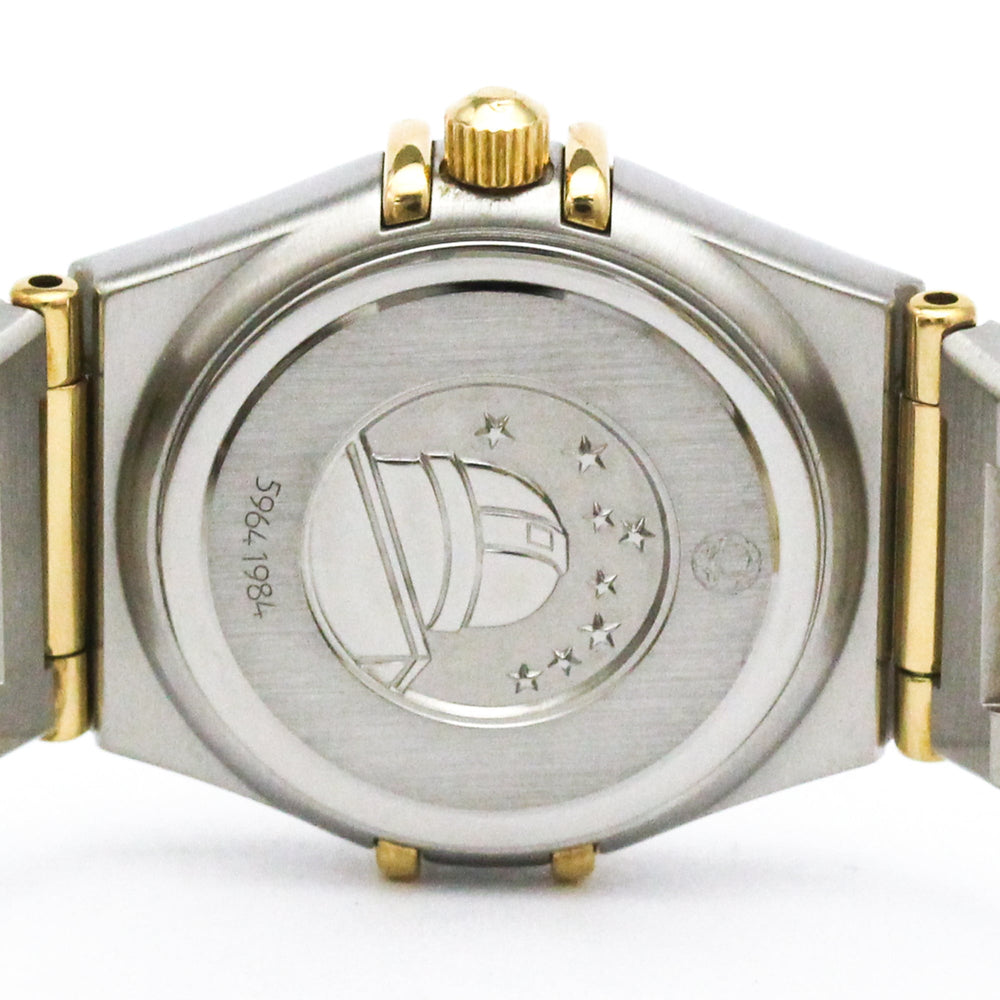 OMEGA Constellation Diamond 18K Gold Steel Watch 1267.30 Polished — Very Good