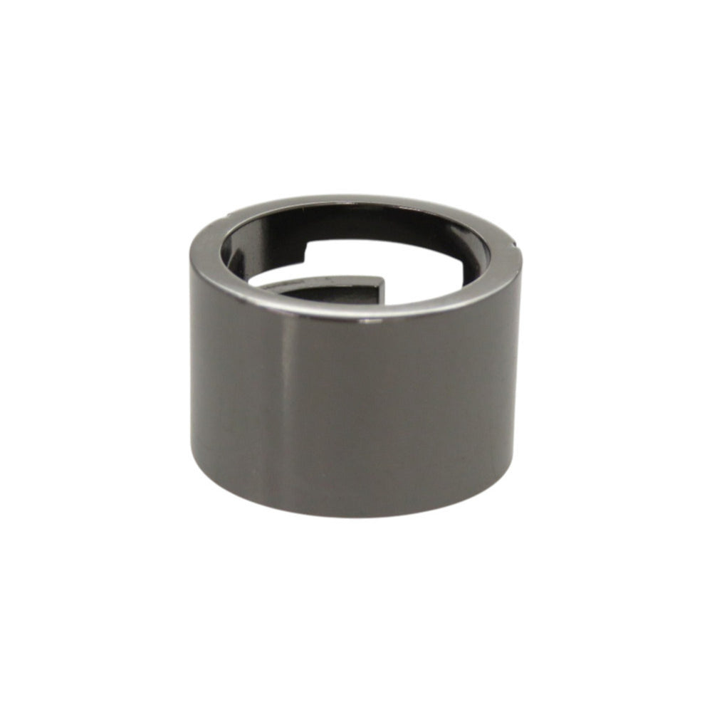 Like new Gucci Branded G Logo Cutout Silver 925 Gunmetal Ring 0740 — Like New