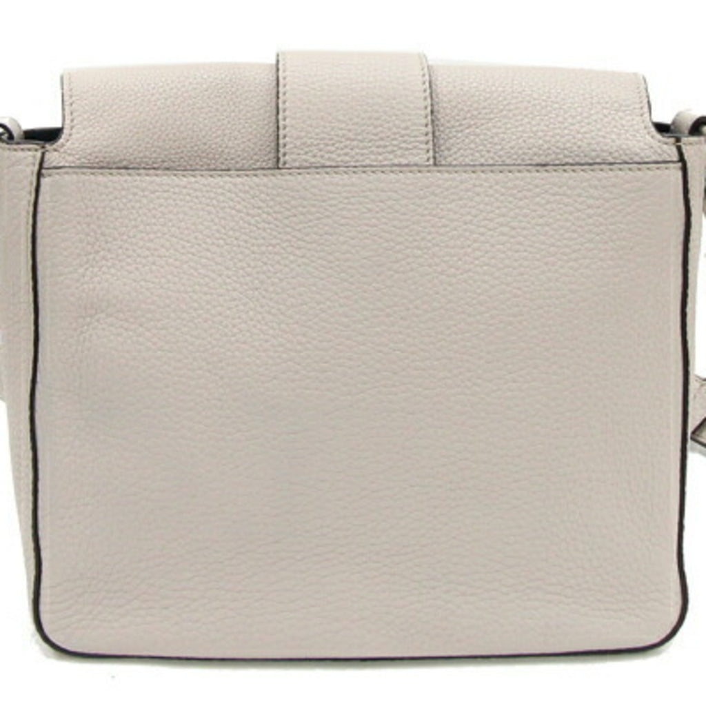 Fendi Shoulder Bag Bucket Medium 7VA537 Greige Leather Women's FF FENDI