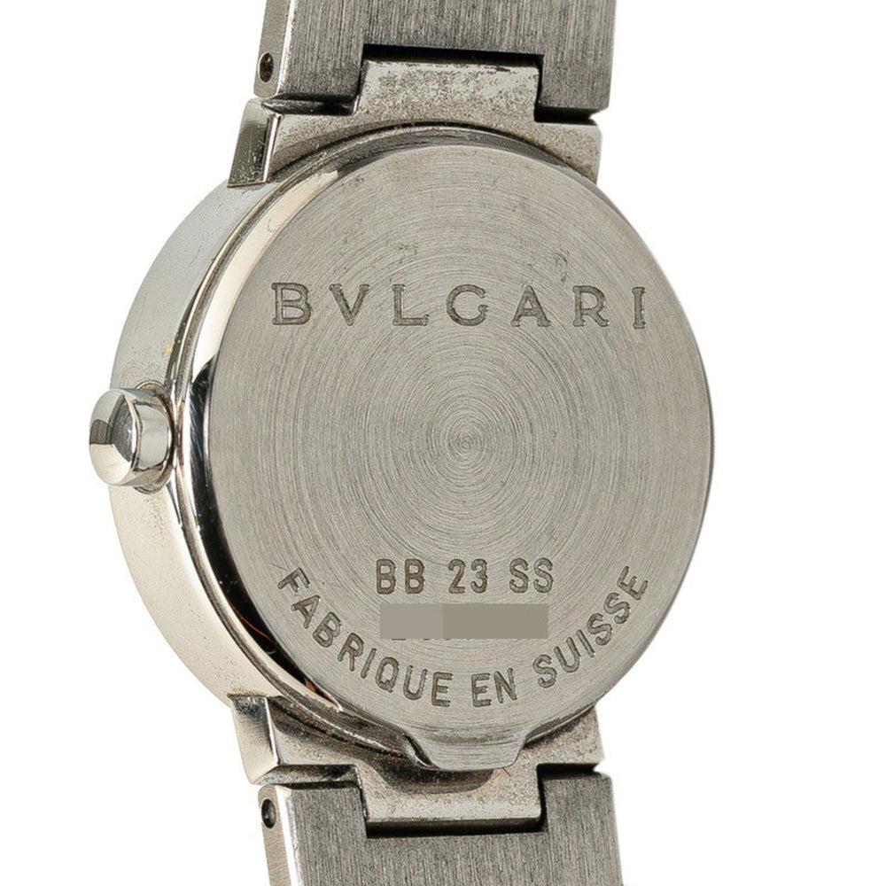 BVLGARI Watch BB23SS Quartz Black Dial Stainless Steel Women's — Good