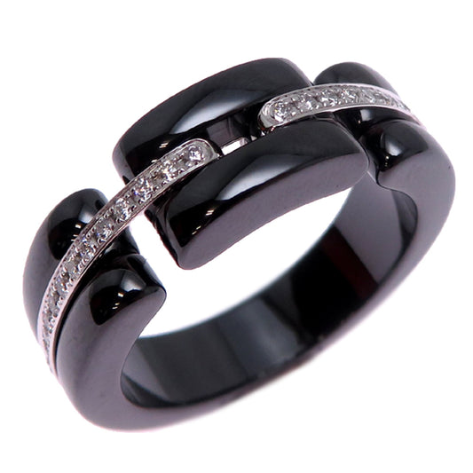 Chanel Ultra Women's Ring J3877 Ceramic Size 13