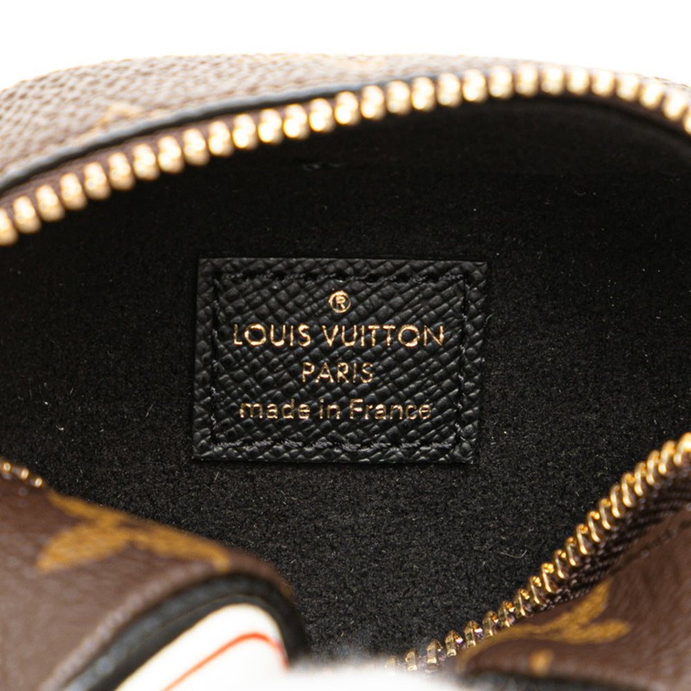 Louis Vuitton Monogram Porto Monnaie Cube Pouch M80231 Brown Multicolor PVC Leather Women's LOUIS VUITTON — Like New