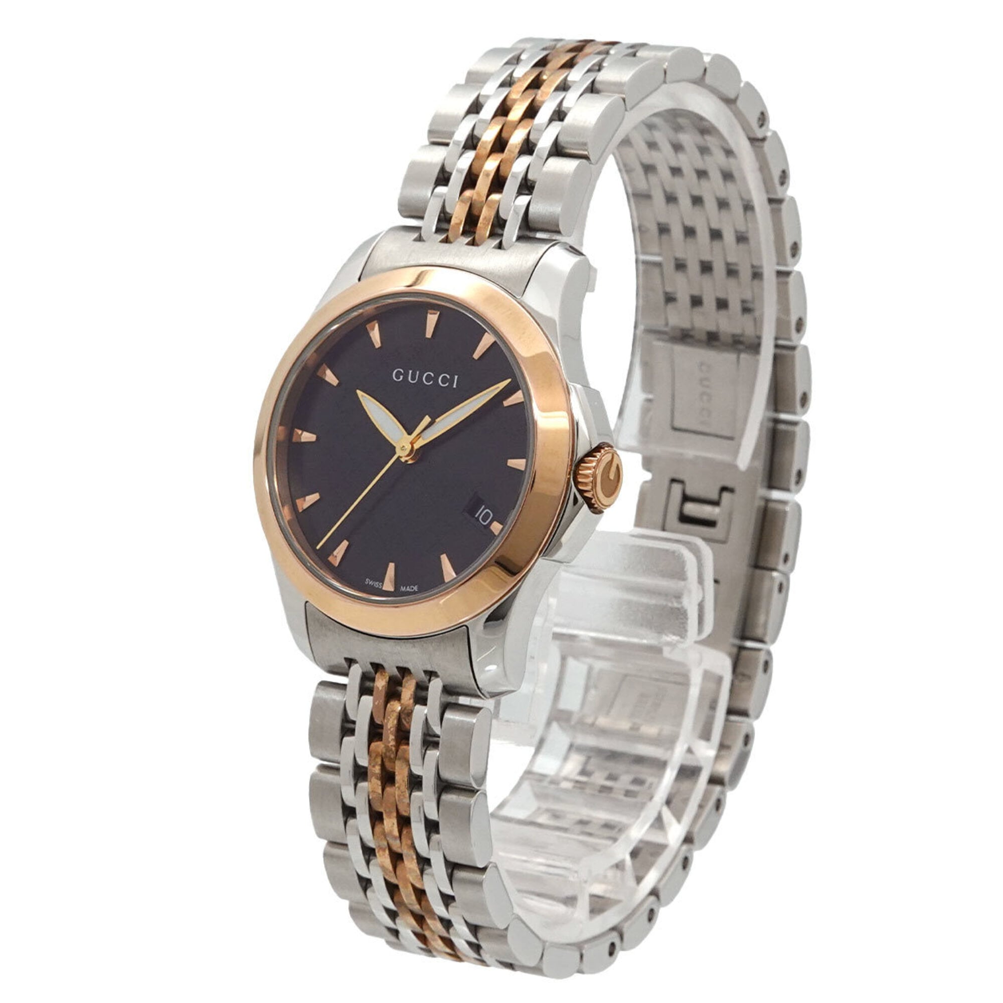 Gucci G-Timeless Combination 126.5 Women's Watch Date Black Quartz G Timeless — Like New