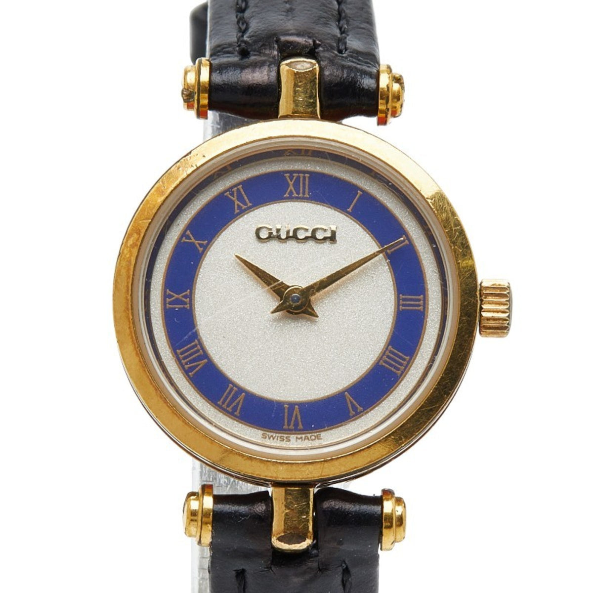 Gucci Sherry Line Watch, Aftermarket Strap, Quartz Movement, Silver Dial, Plated, Women's, GUCCI — Good