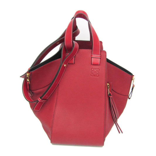Loewe Hammock Medium Women's Leather Handbag,Shoulder Bag Red Color