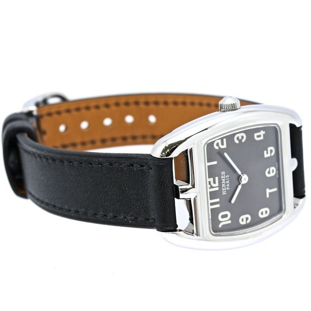 HERMES Cape Cod Tonneau CT1.210.230 VBN 034326WW00 Women's Watch Stainless Steel x Cowhide Leather 40560 — Like New