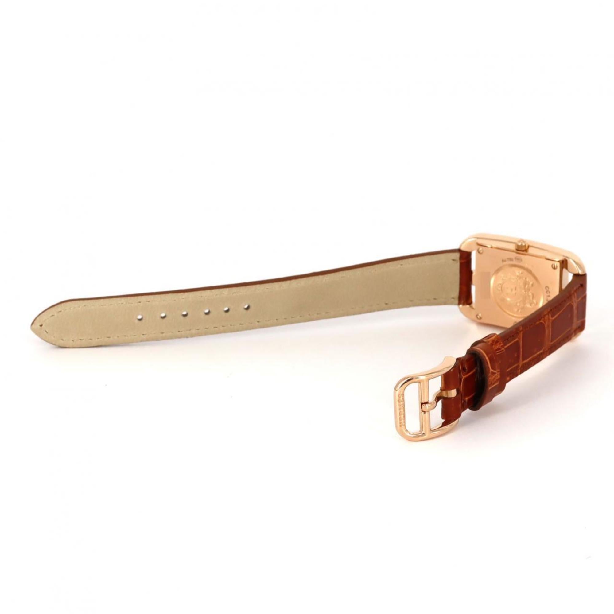 Hermès Cape Cod Chaine d'Ancrejoyer PG D CC1.371 PG/RG Quartz Watch — Very Good