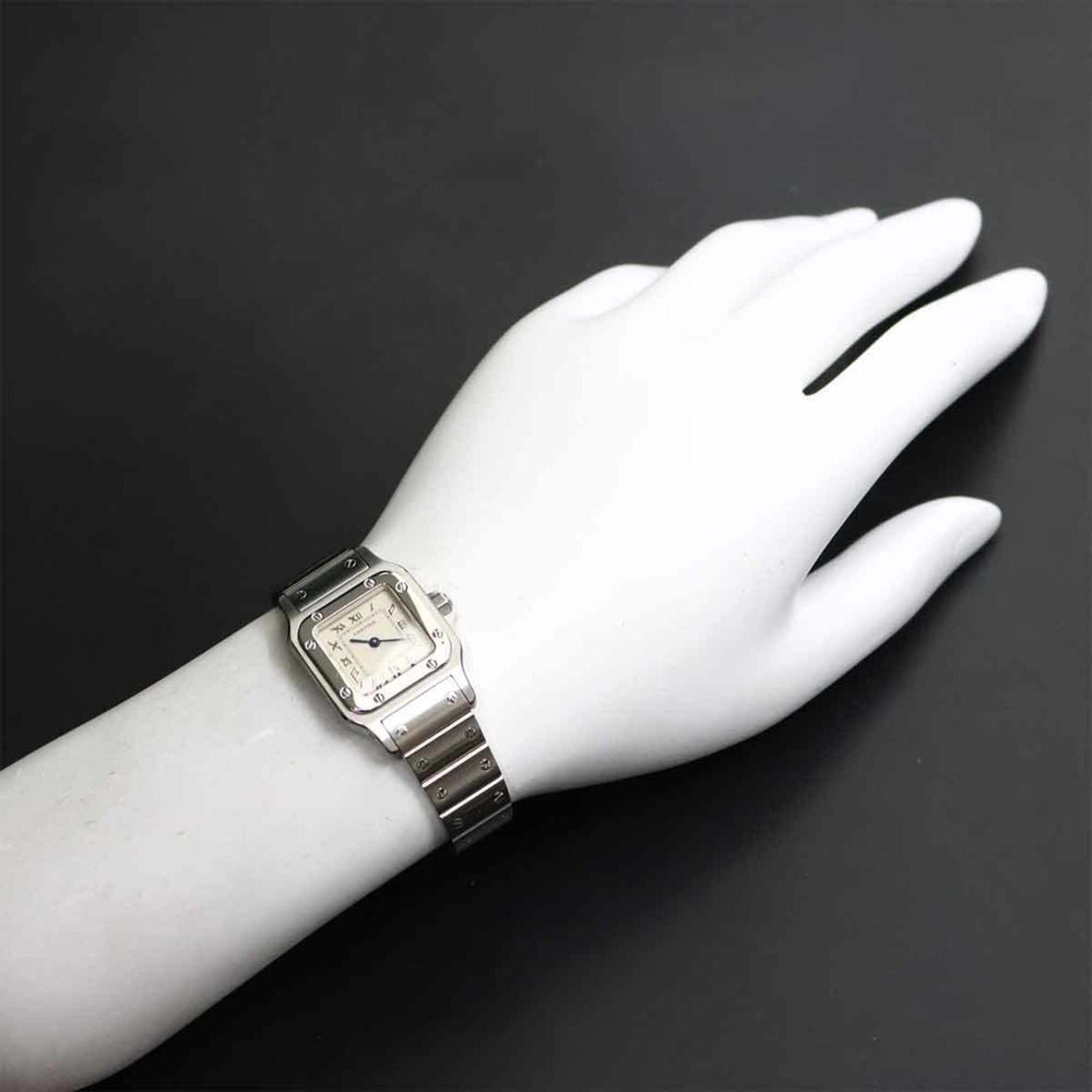Cartier Santos Galbee SM W20024D6 Women's Watch, Ivory, Quartz Watch — Like New