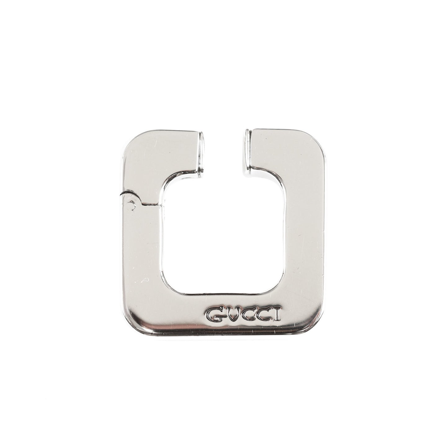 GUCCI Gucci recent model square silver ear cuff for one ear, men
