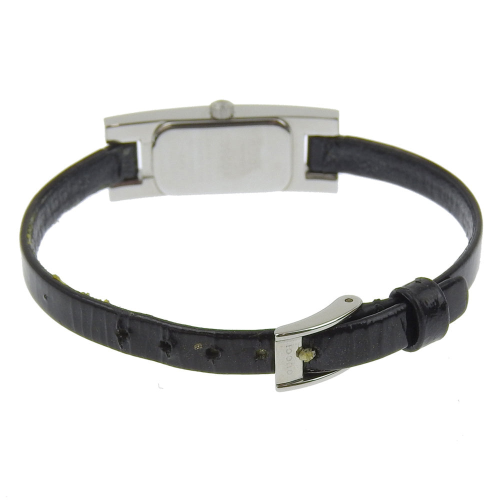 Gucci GUCCI Watch 3900L Stainless Steel x Leather Quartz Analog Display Black Dial Women's — Good