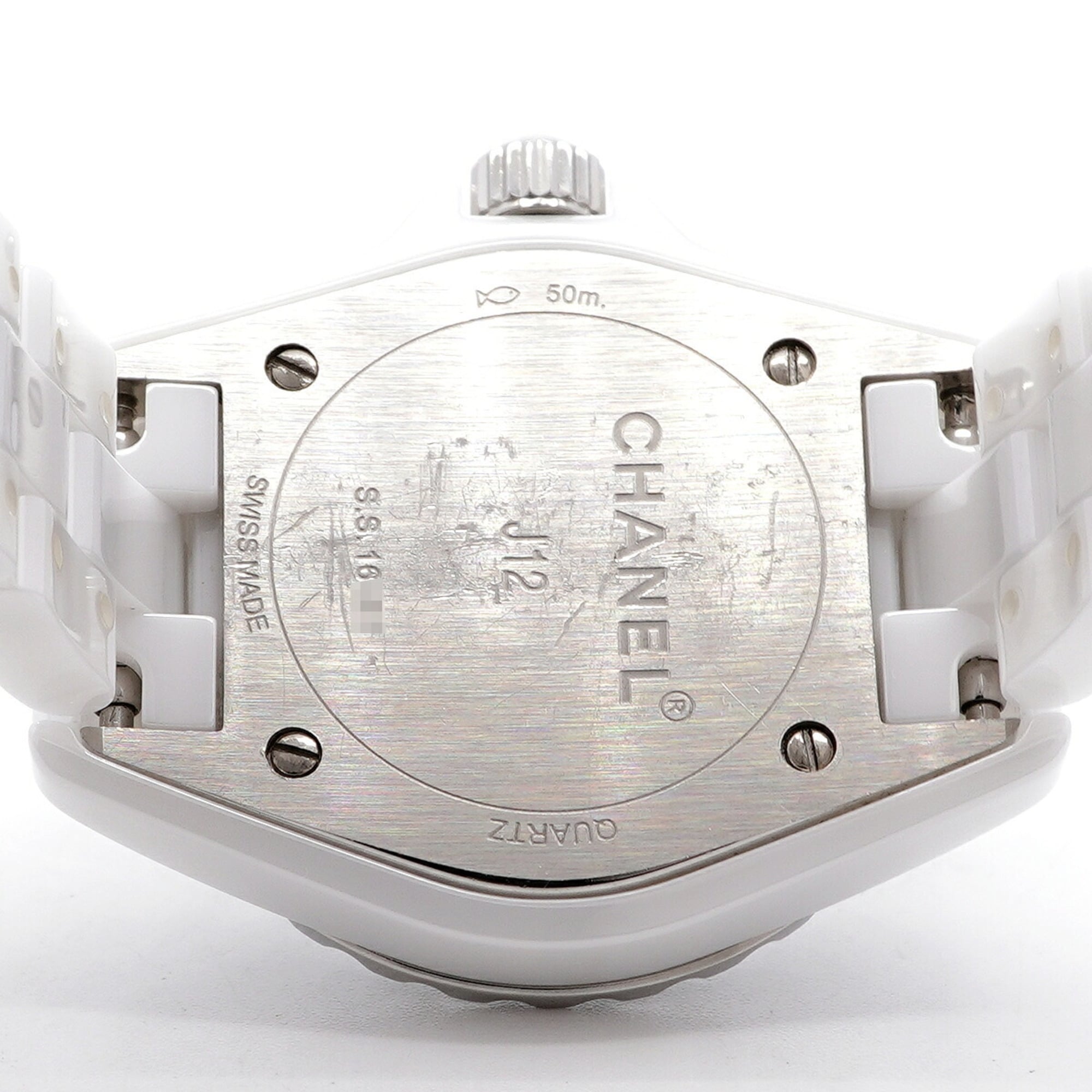 Chanel J12 Diamond H2572 White Dial Women's Watch — Good