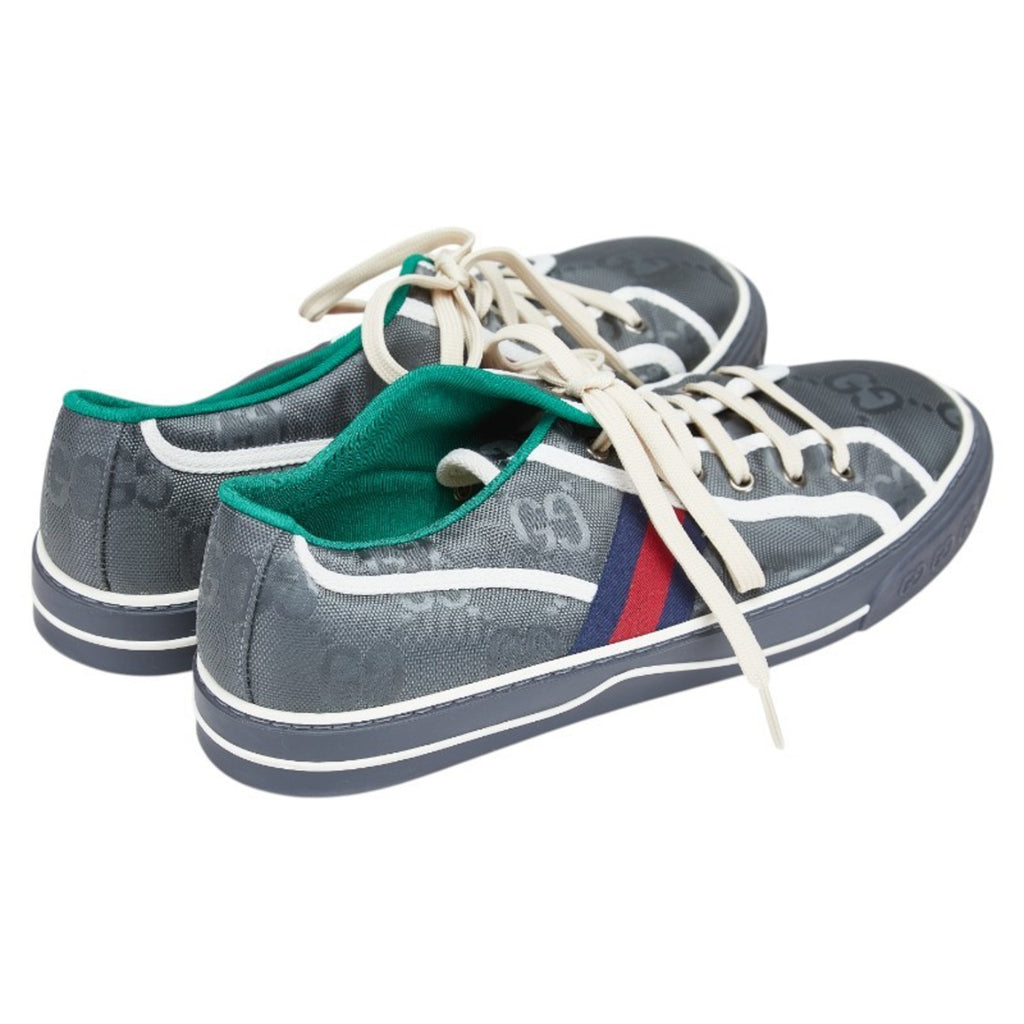 Gucci Webline Tennis 1977 Sneakers, Size 11, Grey and Multicolor Canvas, Men's, GUCCI